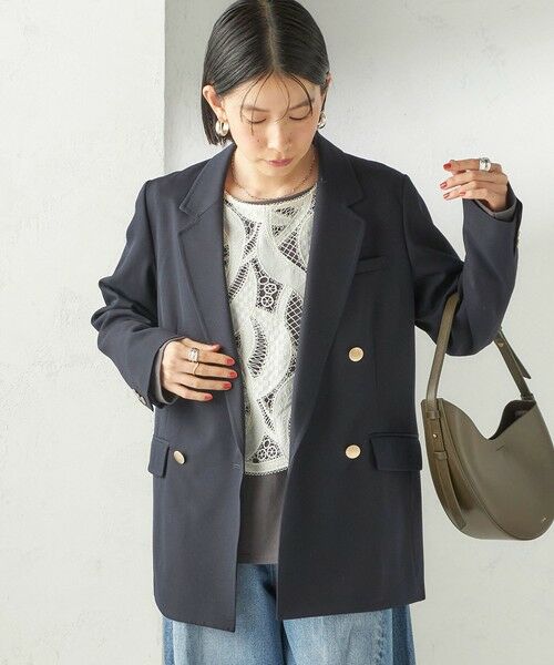 SHIPS / シップス ベスト | 《予約》〈手洗い可能〉刺繍 スカラップ レース ノースリーブ プルオーバー | 詳細15