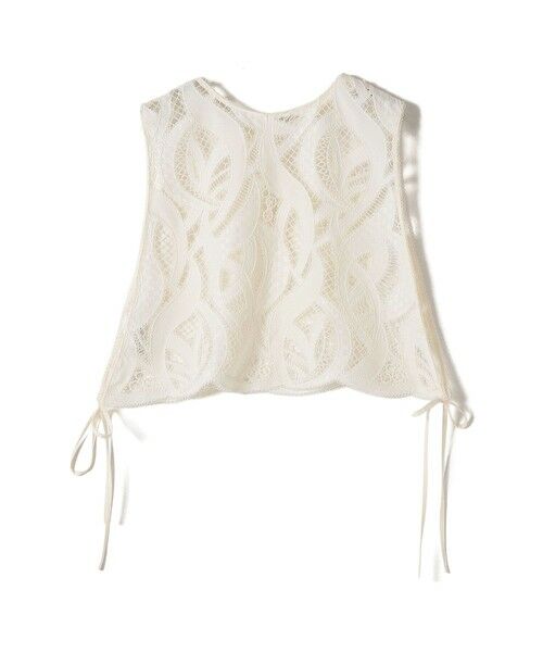 SHIPS / シップス ベスト | 《予約》〈手洗い可能〉刺繍 スカラップ レース ノースリーブ プルオーバー | 詳細21