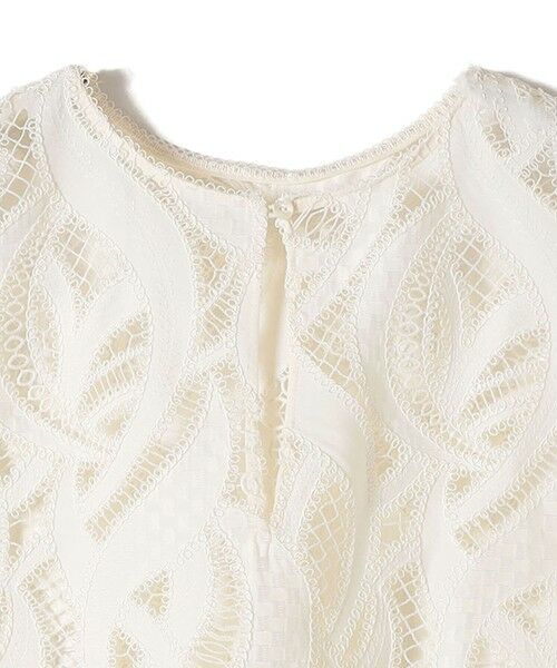 SHIPS / シップス ベスト | 《予約》〈手洗い可能〉刺繍 スカラップ レース ノースリーブ プルオーバー | 詳細22
