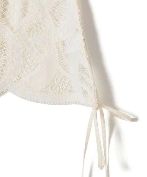 SHIPS / シップス ベスト | 《予約》〈手洗い可能〉刺繍 スカラップ レース ノースリーブ プルオーバー | 詳細24