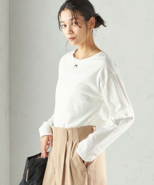 SHIPS / シップス Tシャツ | 《予約》〈洗濯機可能〉オーガニックコットン ロング スリーブ TEE | 詳細13