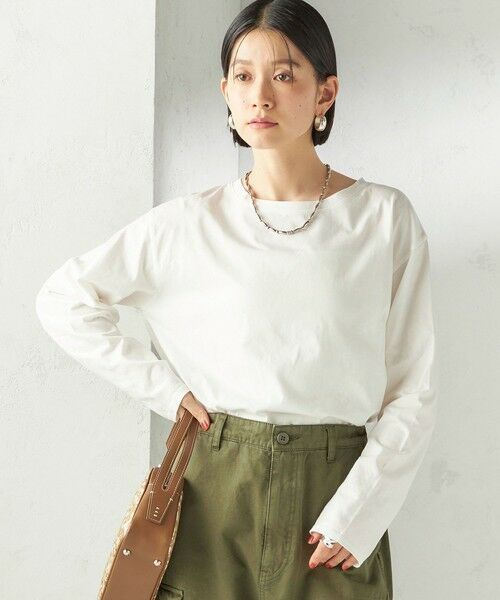 SHIPS / シップス Tシャツ | 《予約》〈洗濯機可能〉オーガニックコットン ロング スリーブ TEE | 詳細5