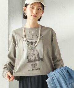 SHIPS / シップス カットソー（半袖以外） | 《予約》【SHIPS別注】Odub: フォト プリント クロップド ロングスリーブ TEE