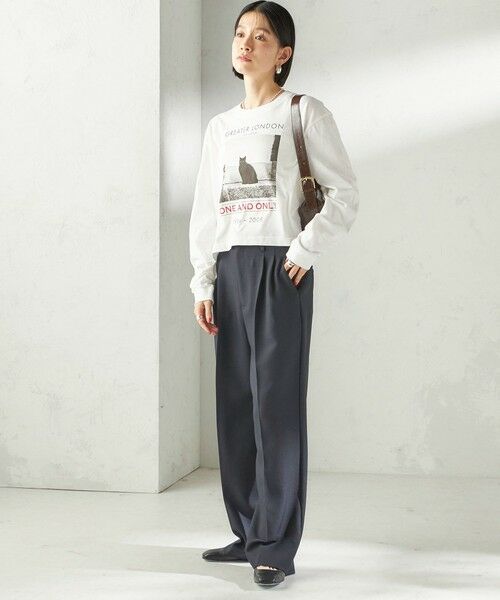 SHIPS / シップス カットソー（半袖以外） | 《予約》【SHIPS別注】Odub: フォト プリント クロップド ロングスリーブ TEE | 詳細2