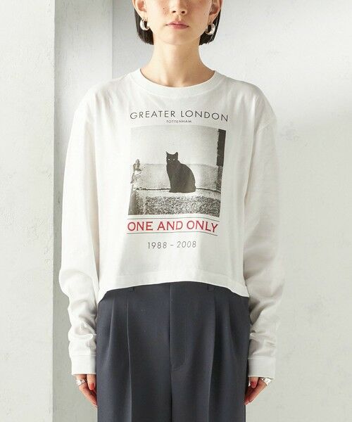 SHIPS / シップス カットソー（半袖以外） | 《予約》【SHIPS別注】Odub: フォト プリント クロップド ロングスリーブ TEE | 詳細12