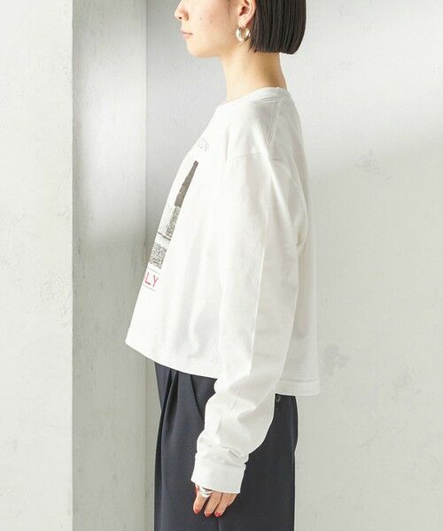SHIPS / シップス カットソー（半袖以外） | 《予約》【SHIPS別注】Odub: フォト プリント クロップド ロングスリーブ TEE | 詳細13