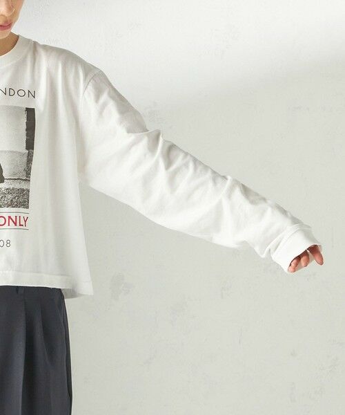 SHIPS / シップス カットソー（半袖以外） | 《予約》【SHIPS別注】Odub: フォト プリント クロップド ロングスリーブ TEE | 詳細15