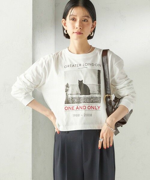 SHIPS / シップス カットソー（半袖以外） | 《予約》【SHIPS別注】Odub: フォト プリント クロップド ロングスリーブ TEE | 詳細7
