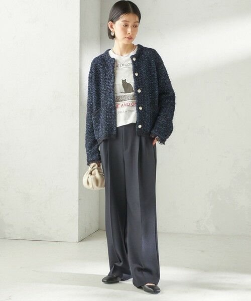 SHIPS / シップス カットソー（半袖以外） | 《予約》【SHIPS別注】Odub: フォト プリント クロップド ロングスリーブ TEE | 詳細8