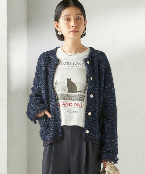 SHIPS / シップス カットソー（半袖以外） | 《予約》【SHIPS別注】Odub: フォト プリント クロップド ロングスリーブ TEE | 詳細9