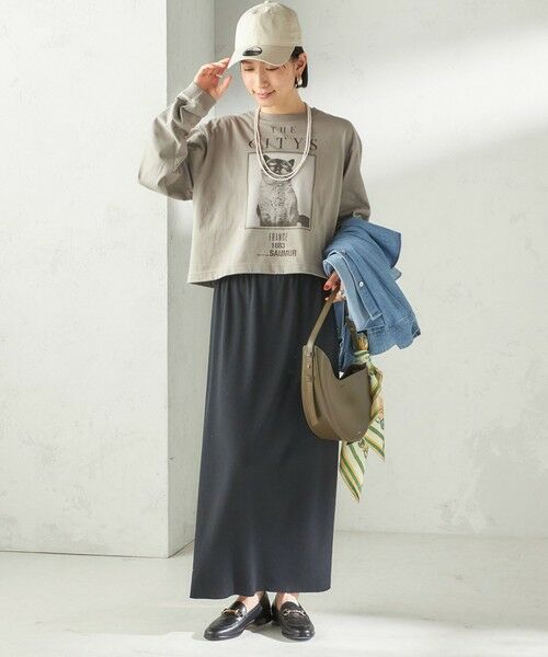 SHIPS / シップス カットソー（半袖以外） | 《予約》【SHIPS別注】Odub: フォト プリント クロップド ロングスリーブ TEE | 詳細16