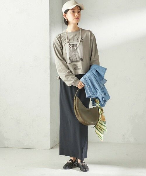 SHIPS / シップス カットソー（半袖以外） | 《予約》【SHIPS別注】Odub: フォト プリント クロップド ロングスリーブ TEE | 詳細17