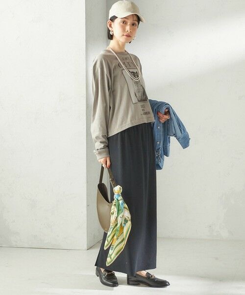 SHIPS / シップス カットソー（半袖以外） | 《予約》【SHIPS別注】Odub: フォト プリント クロップド ロングスリーブ TEE | 詳細19