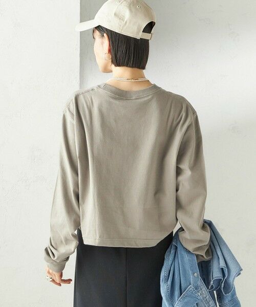 SHIPS / シップス カットソー（半袖以外） | 《予約》【SHIPS別注】Odub: フォト プリント クロップド ロングスリーブ TEE | 詳細21