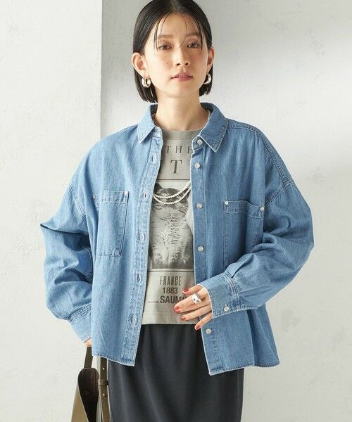 SHIPS / シップス カットソー（半袖以外） | 《予約》【SHIPS別注】Odub: フォト プリント クロップド ロングスリーブ TEE | 詳細26