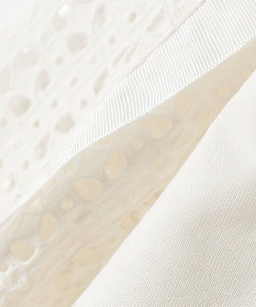 SHIPS / シップス カットソー | 《予約》【WEB限定】〈手洗い可能〉レース コンビ カットソー | 詳細9