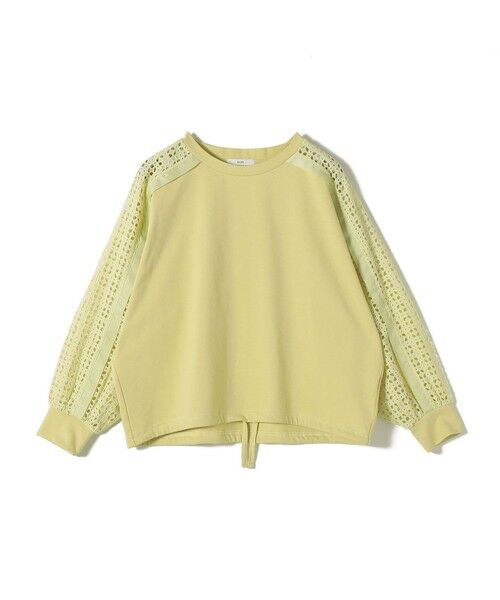 SHIPS / シップス カットソー | 《予約》【WEB限定】〈手洗い可能〉レース コンビ カットソー | 詳細30