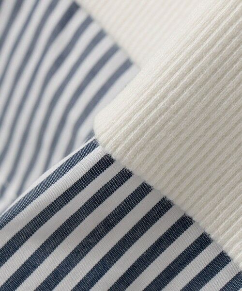 SHIPS / シップス スウェット | 《予約》【WEB限定】〈手洗い可能〉ブラウス コンビ スウェット プルオーバー | 詳細10