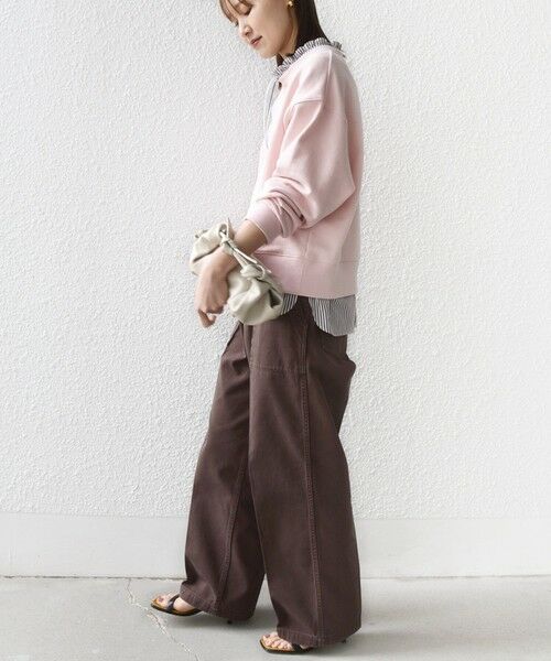 SHIPS / シップス スウェット | 《予約》【WEB限定】〈手洗い可能〉ブラウス コンビ スウェット プルオーバー | 詳細12