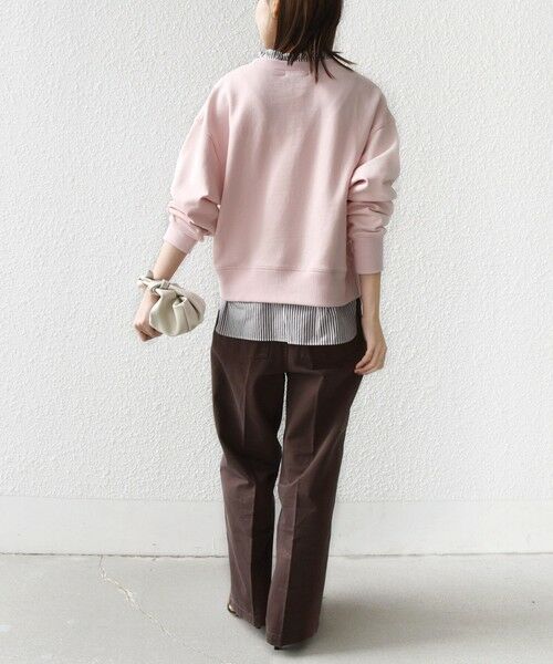 SHIPS / シップス スウェット | 《予約》【WEB限定】〈手洗い可能〉ブラウス コンビ スウェット プルオーバー | 詳細13