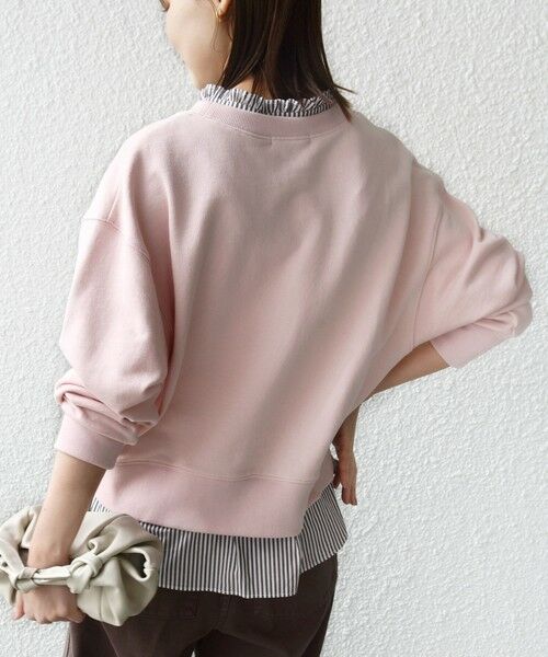 SHIPS / シップス スウェット | 《予約》【WEB限定】〈手洗い可能〉ブラウス コンビ スウェット プルオーバー | 詳細17