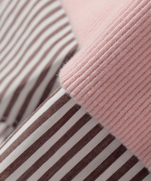 SHIPS / シップス スウェット | 《予約》【WEB限定】〈手洗い可能〉ブラウス コンビ スウェット プルオーバー | 詳細20