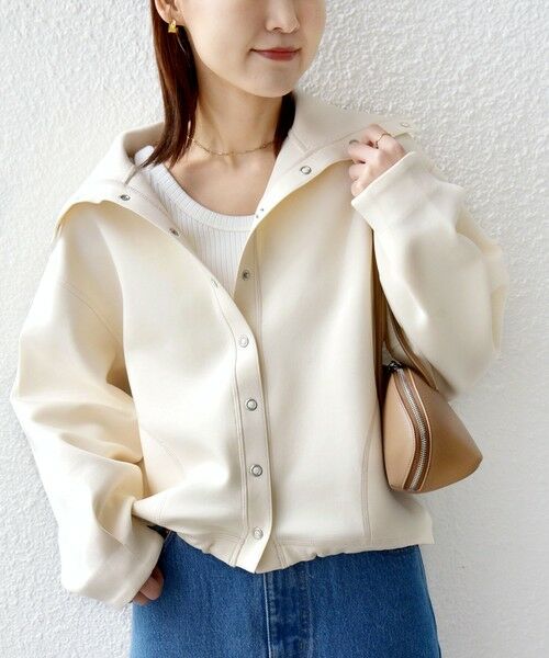 SHIPS / シップス カーディガン・ボレロ | 《予約》【WEB限定】〈手洗い可能〉裾 ドロスト ダンボール スナップ ボタン カーディガン | 詳細5