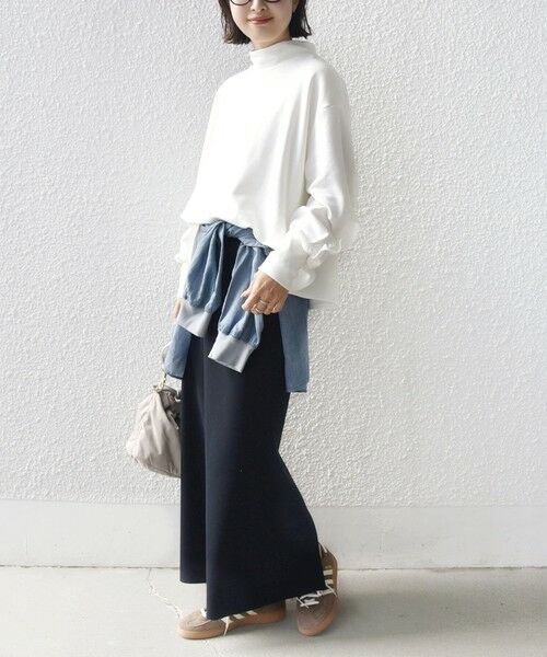 SHIPS / シップス カットソー | 《予約》【WEB限定】〈手洗い可能〉モックネック 袖 フリル デザイン ミニ 裏毛 プルオーバー | 詳細2