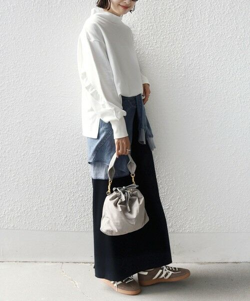 SHIPS / シップス カットソー | 《予約》【WEB限定】〈手洗い可能〉モックネック 袖 フリル デザイン ミニ 裏毛 プルオーバー | 詳細4