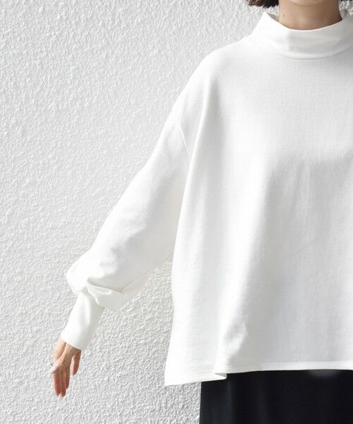 SHIPS / シップス カットソー | 《予約》【WEB限定】〈手洗い可能〉モックネック 袖 フリル デザイン ミニ 裏毛 プルオーバー | 詳細16