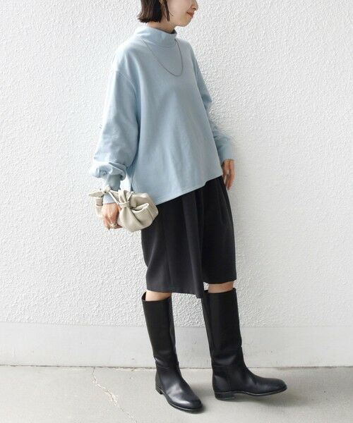 SHIPS / シップス カットソー | 《予約》【WEB限定】〈手洗い可能〉モックネック 袖 フリル デザイン ミニ 裏毛 プルオーバー | 詳細20