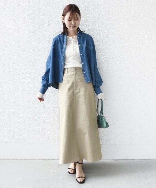 SHIPS / シップス カットソー（半袖以外） | 《予約》〈手洗い可能〉ラメ ラッセル レース ヘンリー ネック 2WAY プルオーバー | 詳細1