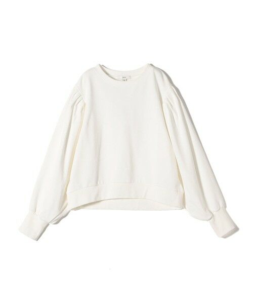 SHIPS / シップス Tシャツ | 《予約》【WEB限定】〈手洗い可能〉ショルダー タック パフ スリーブ ミニ 裏毛 プルオーバー | 詳細10