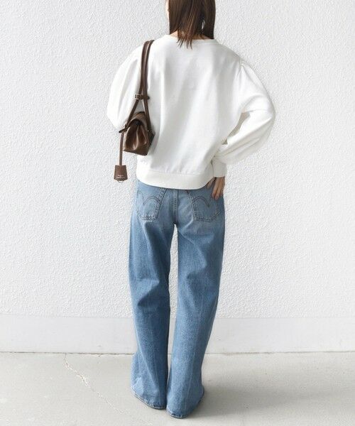 SHIPS / シップス Tシャツ | 《予約》【WEB限定】〈手洗い可能〉ショルダー タック パフ スリーブ ミニ 裏毛 プルオーバー | 詳細3