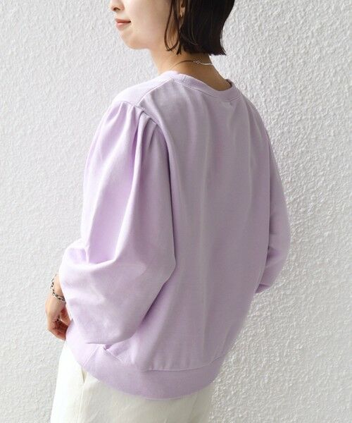 SHIPS / シップス Tシャツ | 《予約》【WEB限定】〈手洗い可能〉ショルダー タック パフ スリーブ ミニ 裏毛 プルオーバー | 詳細18