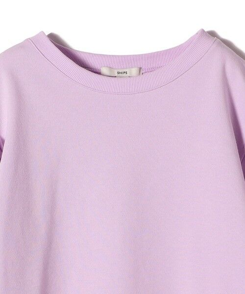 SHIPS / シップス Tシャツ | 《予約》【WEB限定】〈手洗い可能〉ショルダー タック パフ スリーブ ミニ 裏毛 プルオーバー | 詳細24