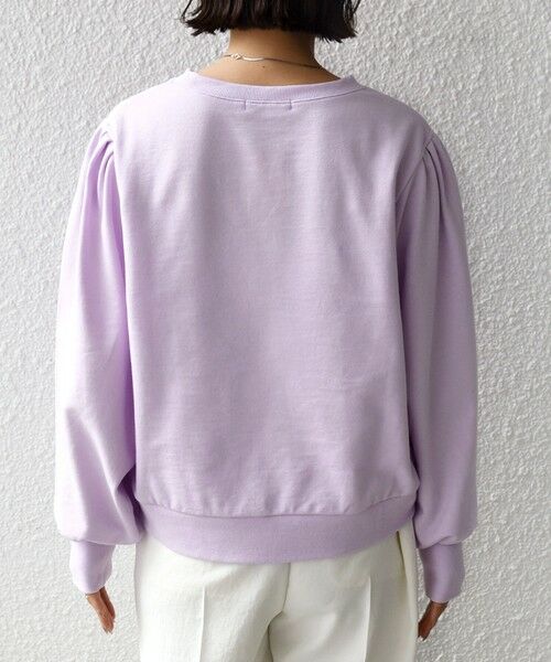 SHIPS / シップス Tシャツ | 《予約》【WEB限定】〈手洗い可能〉ショルダー タック パフ スリーブ ミニ 裏毛 プルオーバー | 詳細30