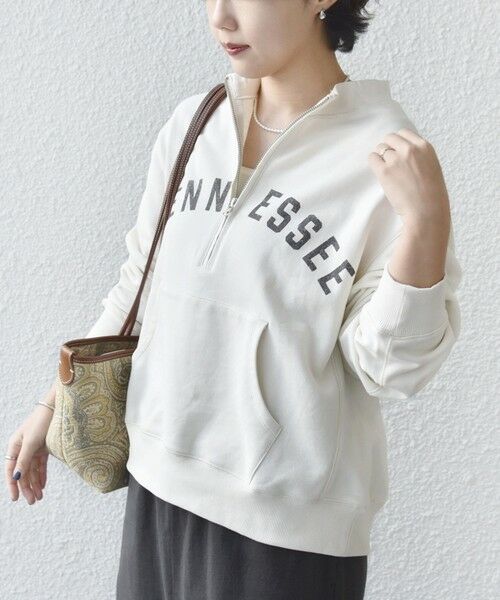 SHIPS / シップス スウェット | 《予約》【SHIPS別注】TENNESSEE:〈洗濯機可能〉ハーフ ジップ スウェット | 詳細5