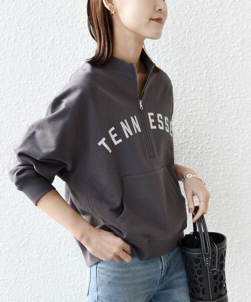 SHIPS / シップス スウェット | 《予約》【SHIPS別注】TENNESSEE:〈洗濯機可能〉ハーフ ジップ スウェット | 詳細22
