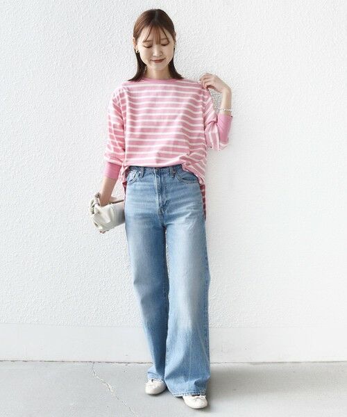 SHIPS / シップス Tシャツ | 《予約》【SHIPS別注】TENNESSEE:〈洗濯機可能〉ワイド ボーダー TEE | 詳細1