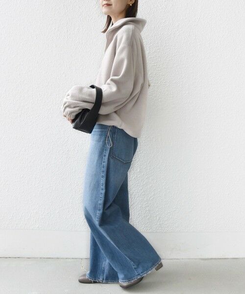 SHIPS / シップス カットソー(半袖以外) | 〈洗濯機可能〉フリース 裾 ドロスト ハーフ ジップ プルオーバー | 詳細2