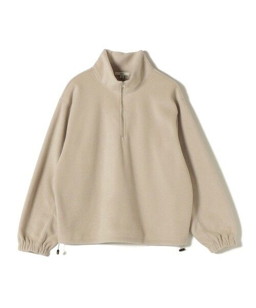 SHIPS / シップス カットソー(半袖以外) | 〈洗濯機可能〉フリース 裾 ドロスト ハーフ ジップ プルオーバー | 詳細10