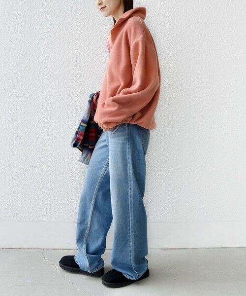 SHIPS / シップス カットソー(半袖以外) | 〈洗濯機可能〉フリース 裾 ドロスト ハーフ ジップ プルオーバー | 詳細23