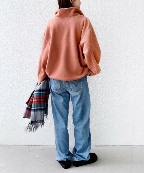 SHIPS / シップス カットソー(半袖以外) | 〈洗濯機可能〉フリース 裾 ドロスト ハーフ ジップ プルオーバー | 詳細24