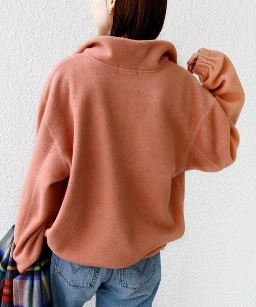 SHIPS / シップス カットソー(半袖以外) | 〈洗濯機可能〉フリース 裾 ドロスト ハーフ ジップ プルオーバー | 詳細28