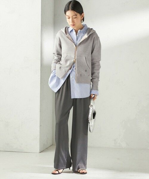 SHIPS / シップス パーカー | 《予約》〈洗濯機可能〉AZUMA 裏毛 刺繍 ジップ アップ パーカ | 詳細1