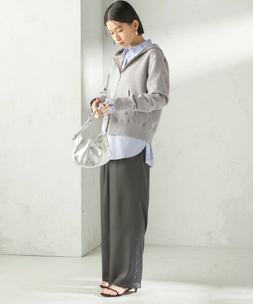 SHIPS / シップス パーカー | 《予約》〈洗濯機可能〉AZUMA 裏毛 刺繍 ジップ アップ パーカ | 詳細2