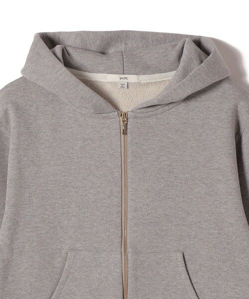 SHIPS / シップス パーカー | 《予約》〈洗濯機可能〉AZUMA 裏毛 刺繍 ジップ アップ パーカ | 詳細15