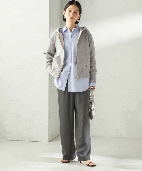 SHIPS / シップス パーカー | 《予約》〈洗濯機可能〉AZUMA 裏毛 刺繍 ジップ アップ パーカ | 詳細7