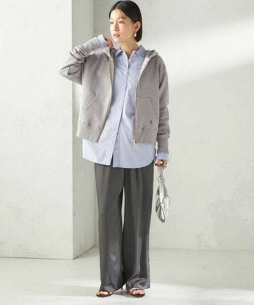 SHIPS / シップス パーカー | 《予約》〈洗濯機可能〉AZUMA 裏毛 刺繍 ジップ アップ パーカ | 詳細8